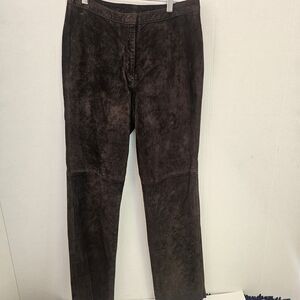 INC Pants Women’s 8 International Concepts Brown 100% Leather Vintage Y2K Q0300